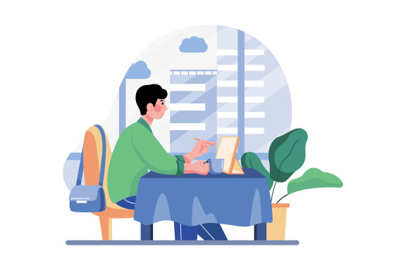 M508_Remote Working Illustration Pack