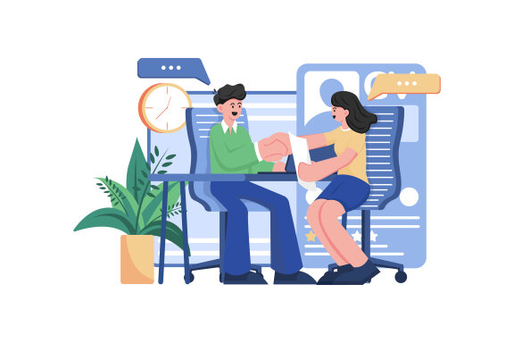 M502_Interview & Hiring Illustration Pack