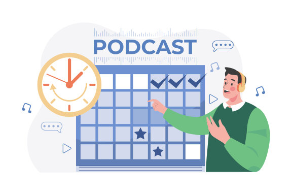 M498_Live Stream & Podcast Illustration Pack