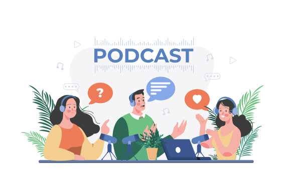 M498_Live Stream & Podcast Illustration Pack
