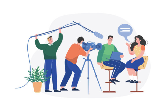 M498_Live Stream & Podcast Illustration Pack