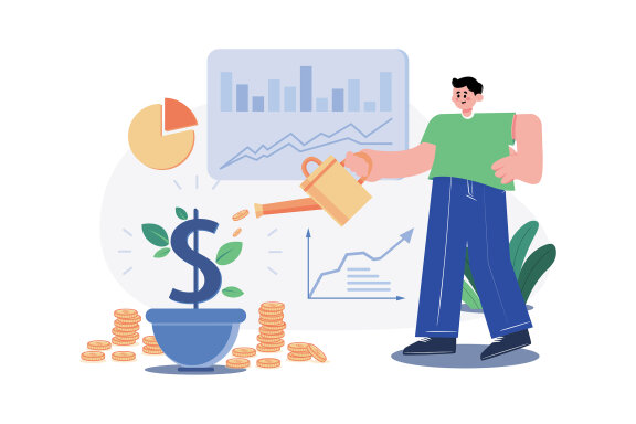 M493_Stock Market Illustration Pack