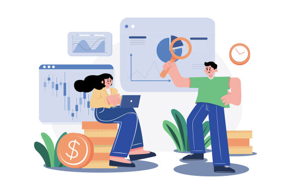 M493_Stock Market Illustration Pack