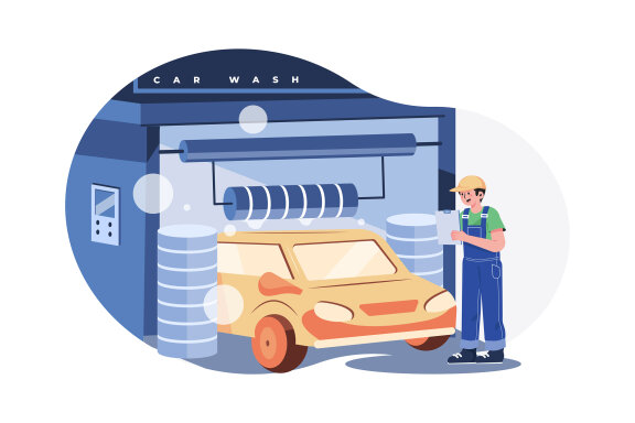 M488_Car Wash Service Illustrations