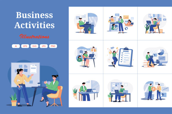 M485_Business Activities Illustrations