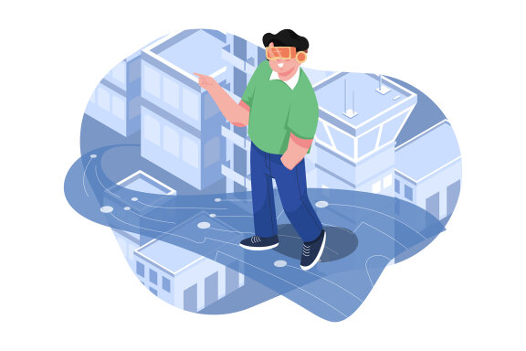 M483_Metaverse Technology Illustration Pack