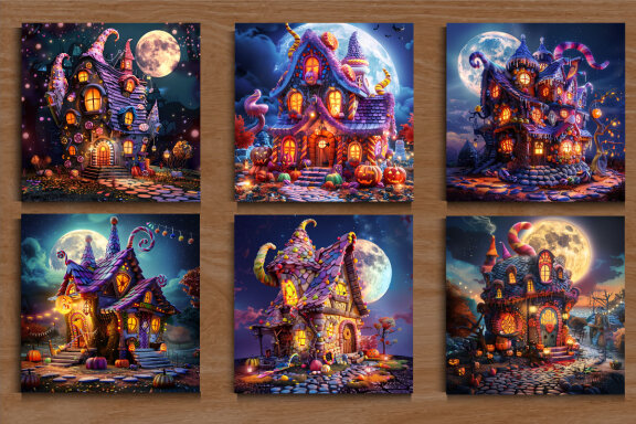 Halloween Candy House Background