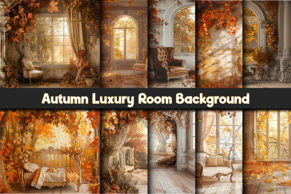 Autumn Luxury Room Background