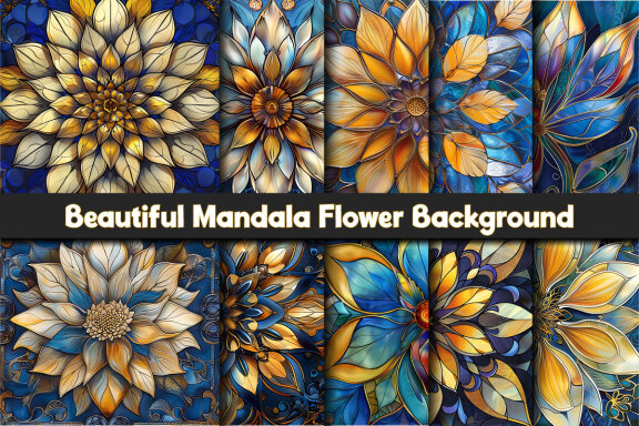 Beautiful Mandala Flower Background