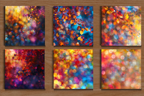 Fall Bokeh Colorful Background