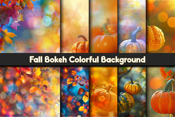 Fall Bokeh Colorful Background