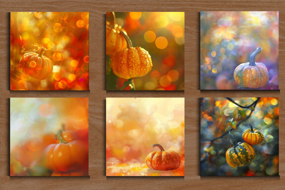 Fall Bokeh Colorful Background