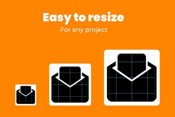 Business icon set (Solid)