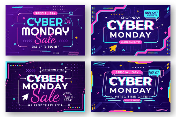13 Cyber Monday Event FREE Illustrations