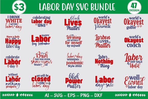 Labor Day SVG Bundle