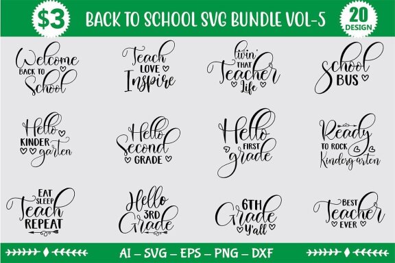 Back to School SVG Bundle