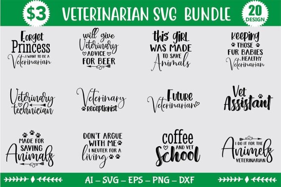 Veterinarian SVG Bundle