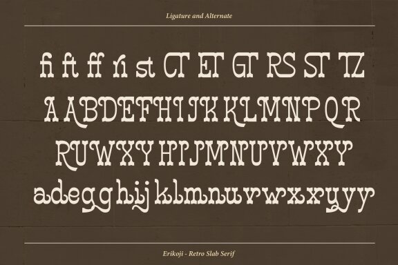 Erikoji | Retro Slab Serif