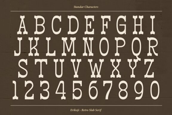 Erikoji | Retro Slab Serif