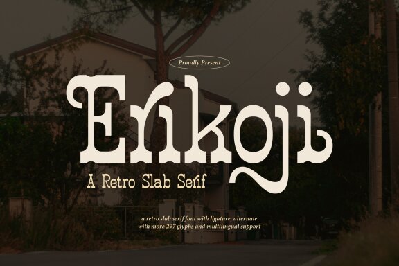 Erikoji | Retro Slab Serif