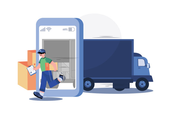 M481_Parcel Delivery Service Illustrations