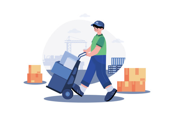 M481_Parcel Delivery Service Illustrations