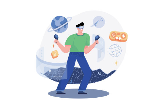 M479_Metaverse Technology Illustration Pack