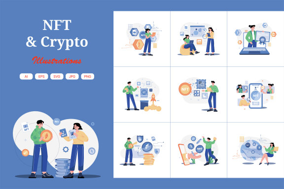 M473_NFT & Crypto Illustration Pack