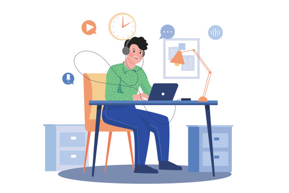 M472_Audio Podcast Illustration Pack