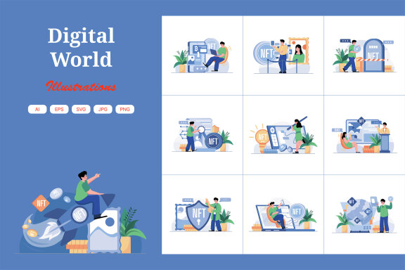 M469_Digital World NFT Illustrations