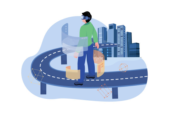 M468_Metaverse Technology Illustration Pack