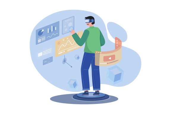 M468_Metaverse Technology Illustration Pack