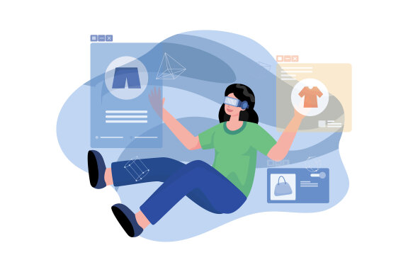 M468_Metaverse Technology Illustration Pack