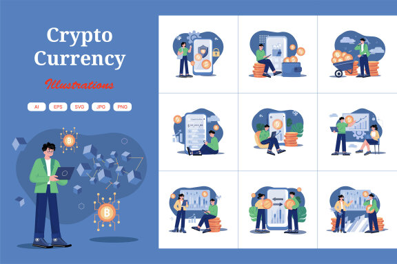 M466_Cryptocurrency Illustrations