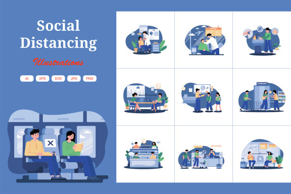M457_Covid 19 Rules Illustration Pack