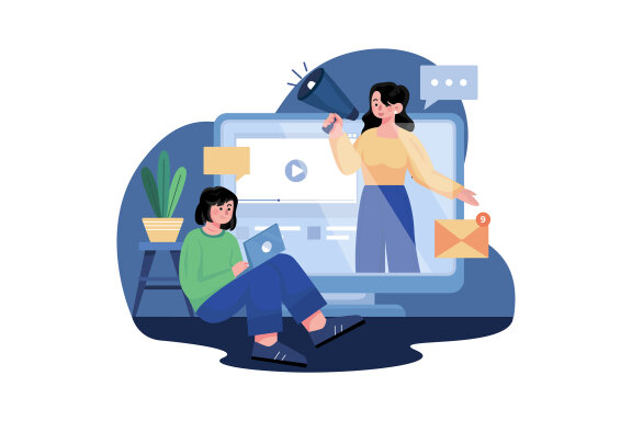 M455_Digital Marketing Illustration Pack