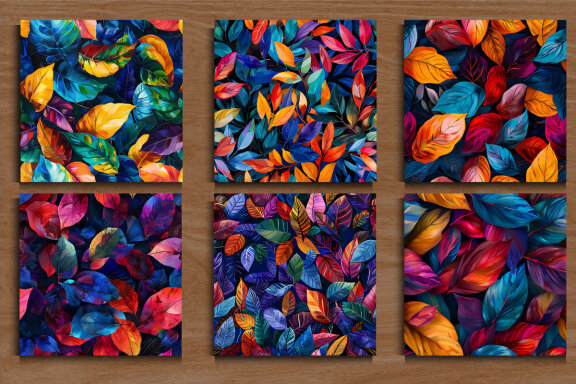 Colorful Leaves Pattern