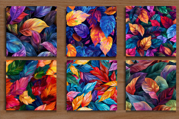 Colorful Leaves Pattern
