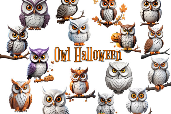 Owl Halloween Clipart