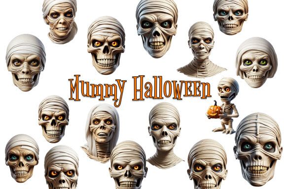 Mummy Halloween Clipart