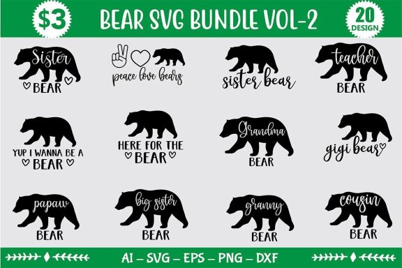 Bear SVG Bundle