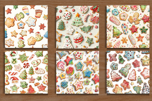 20 Watercolor FREE Christmas Patterns