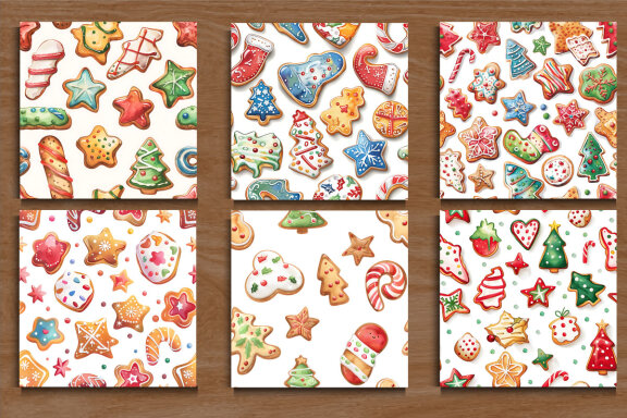 20 Watercolor FREE Christmas Patterns