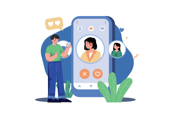 M432_Online Dating Illustration Pack