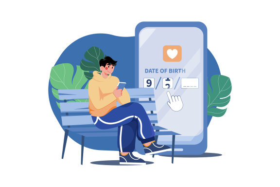 M432_Online Dating Illustration Pack