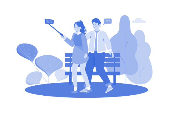 M736_ Social Network Illustration Pack 1