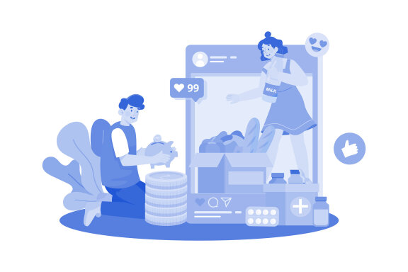 M736_ Social Network Illustration Pack 2
