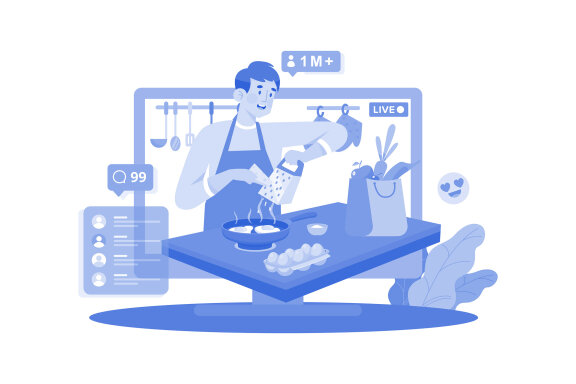 M736_ Social Network Illustration Pack 2