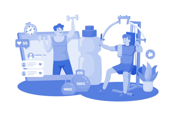 M736_ Social Network Illustration Pack 2