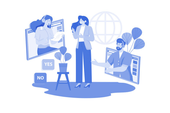 M733_Customer Support Illustration Pack 1